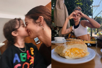 Nanda Costa mostra registros com Emilie Rey e filhas gêmeas