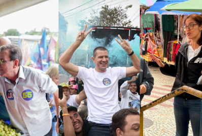Candidatos ao Governo do Rio iniciam a semana com carreata e caminhada