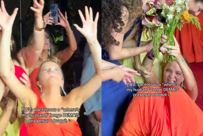 Rafa Justus cai no chão para pegar buquê de Fabiana Justus; vídeo