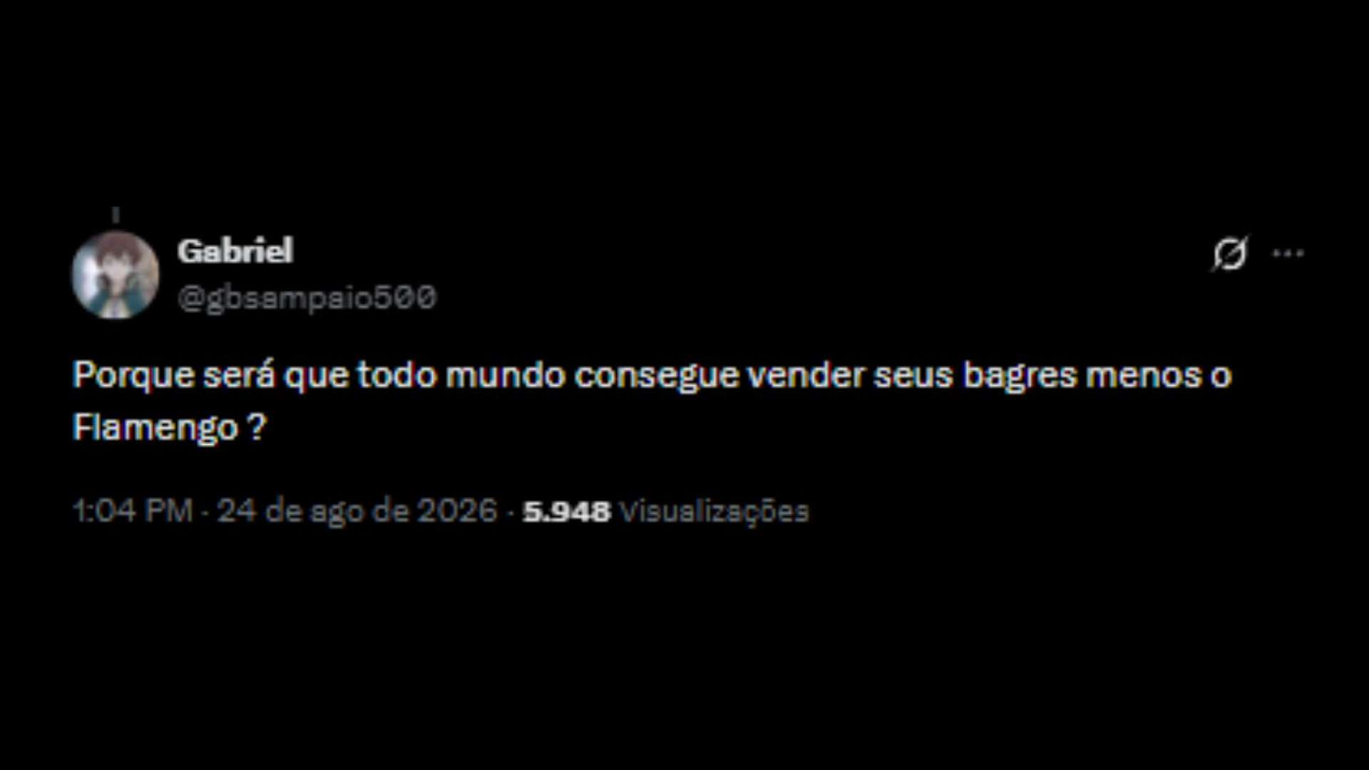 Torcedores do Flamengo lamentando a permanência de Everton Cebolinha - Reprodução/X @gbsampaio500
