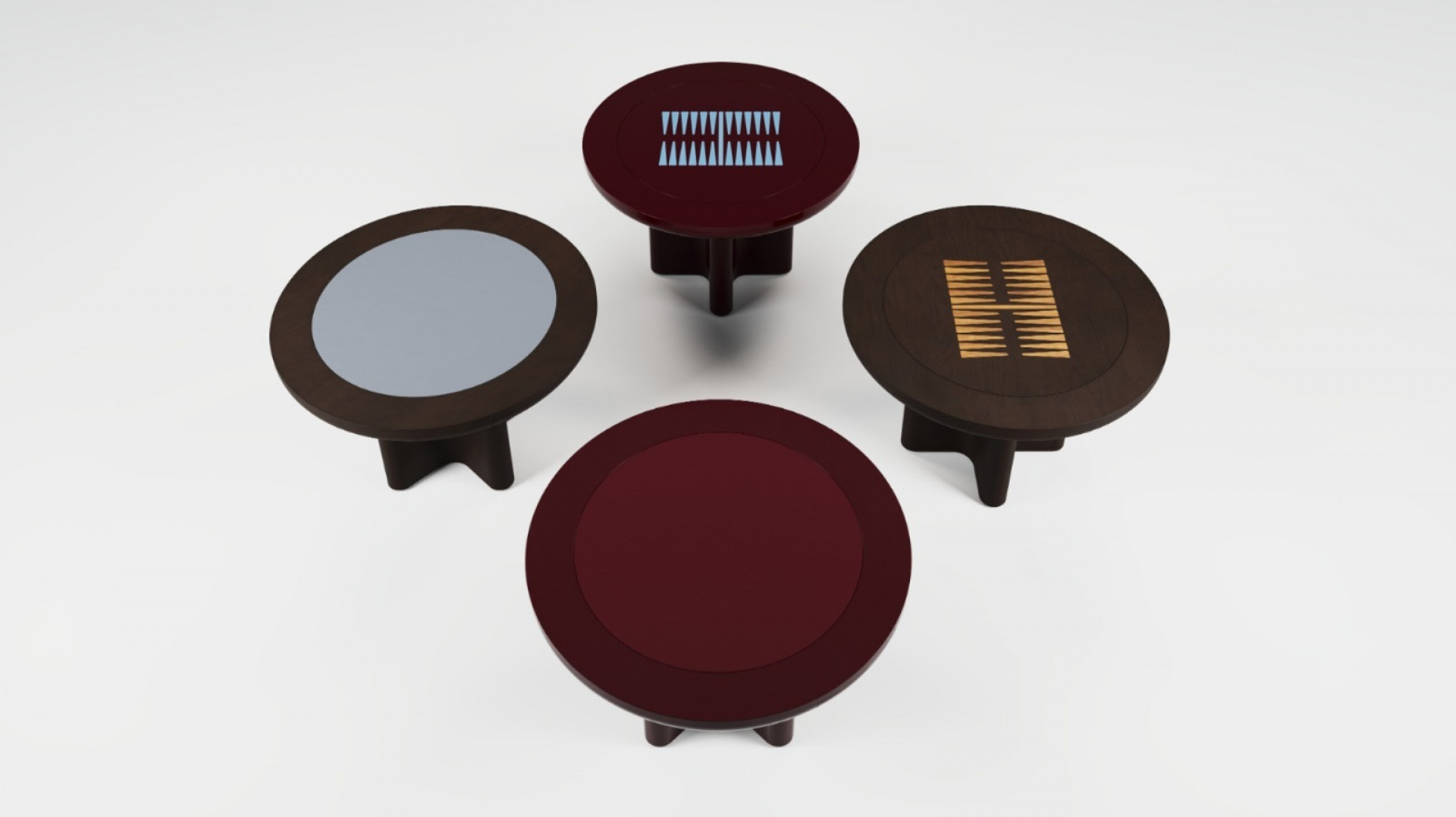 Mesa re&uacute;ne um tabuleiro de gam&atilde;o de um lado e espa&ccedil;o para carteado do outro - Divulga&ccedil;&atilde;o