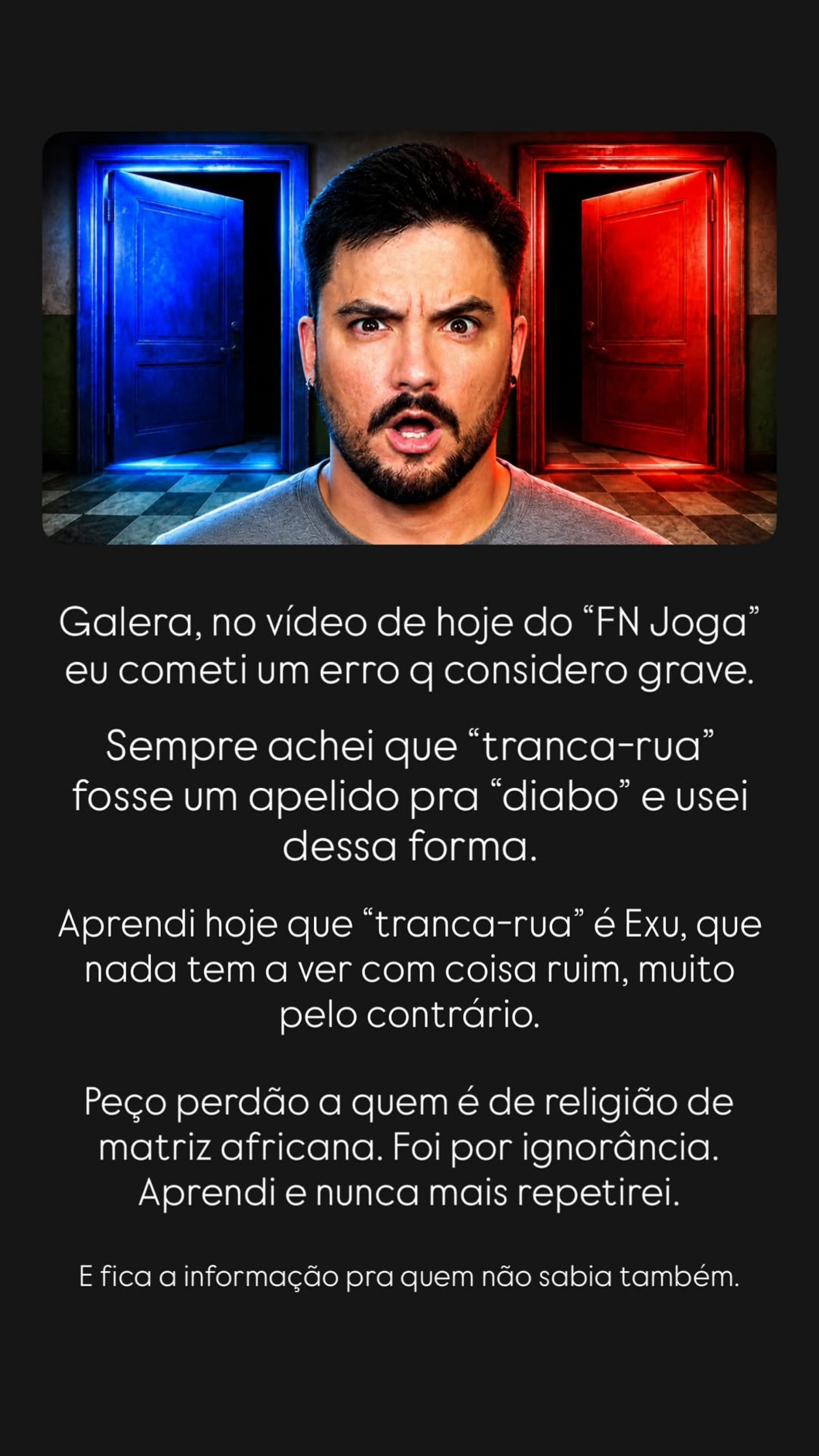 Felipe Neto se desculpa após usar termo religioso de forma pejorativa - Reprodução/Instagram 