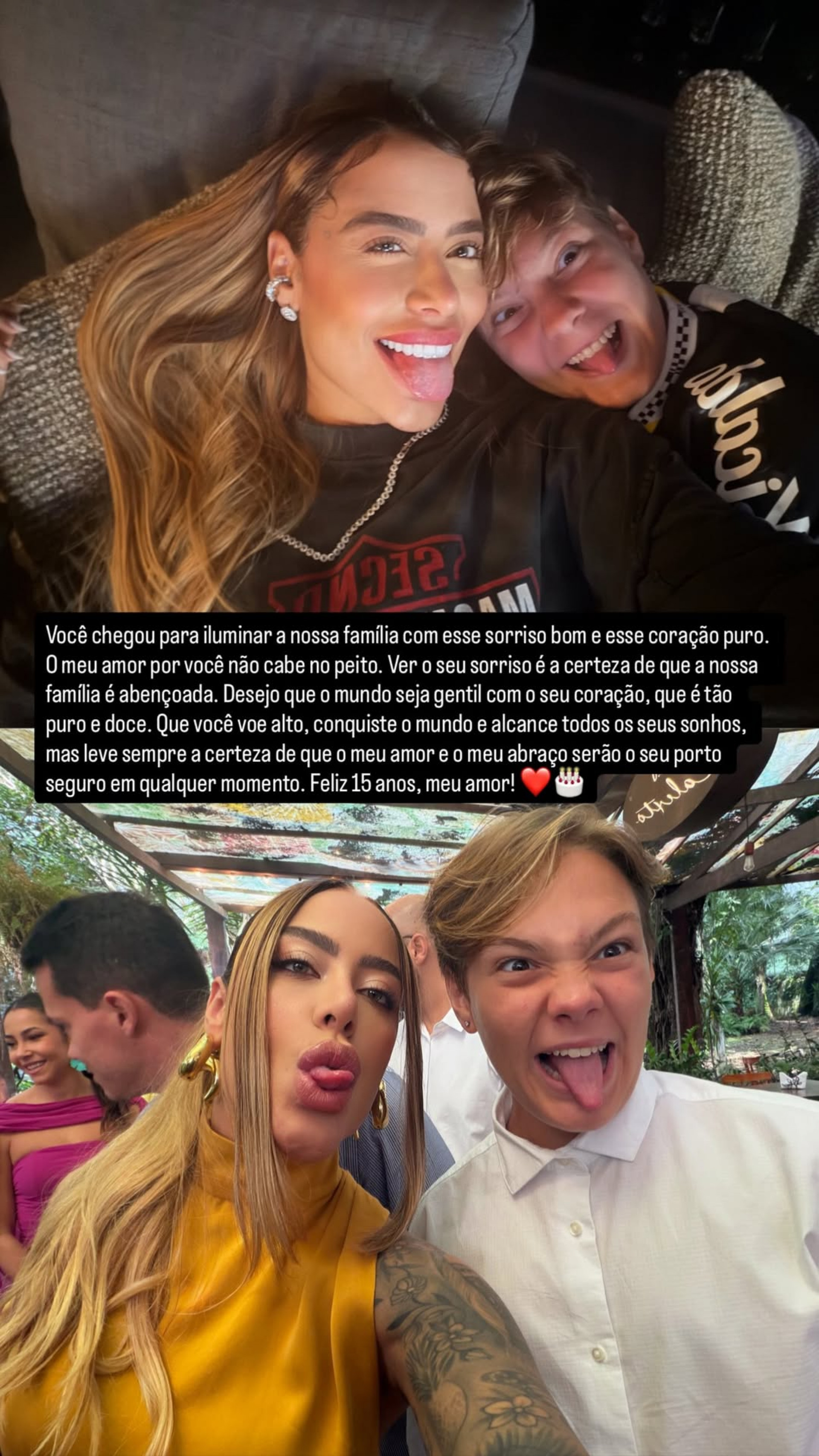 Davi Lucca recebeu homenagem de Rafaella Santos  - Reprodução/Instagram 