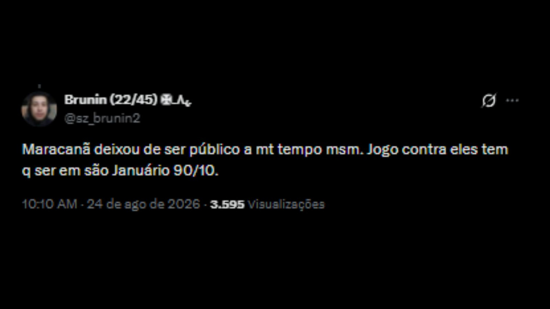 Torcedores repercutindo a recusa do Maracanã para o Vasco - Reprodução/X @sz_brunin2