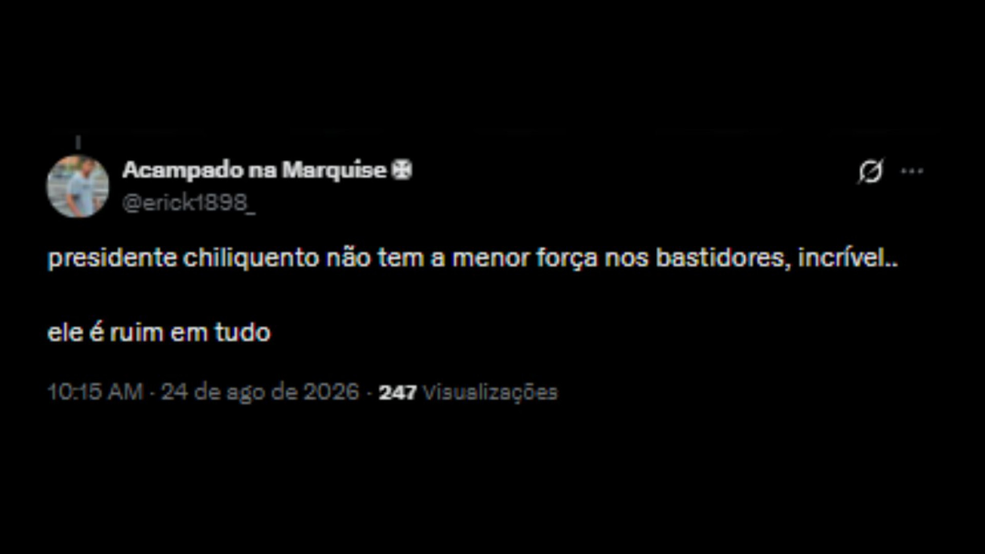 Torcedores repercutindo a recusa do Maracanã para o Vasco - Reprodução/X @erick1898_