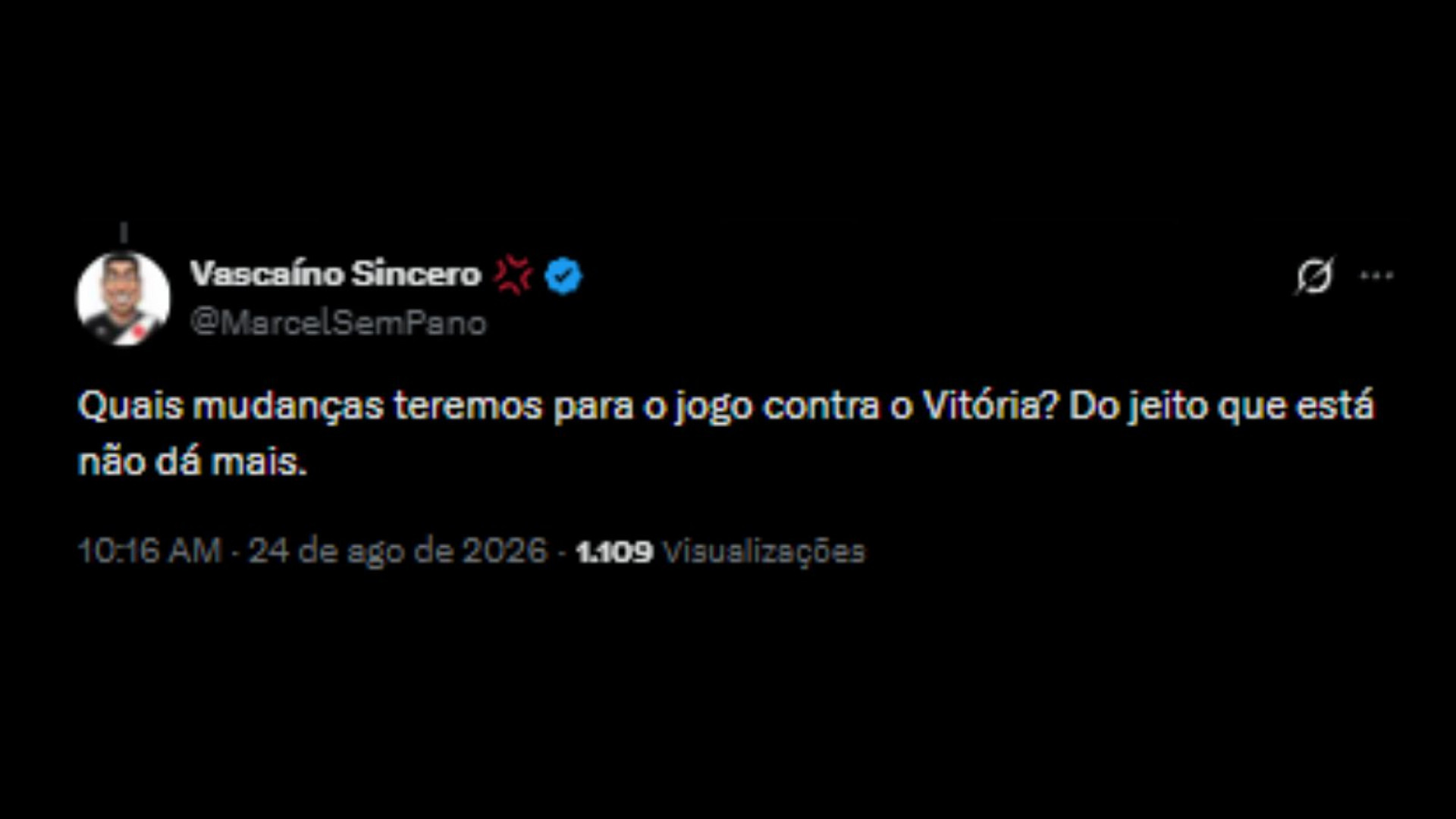 Torcedores repercutindo a recusa do Maracanã para o Vasco - Reprodução/X @MarcelSemPano
