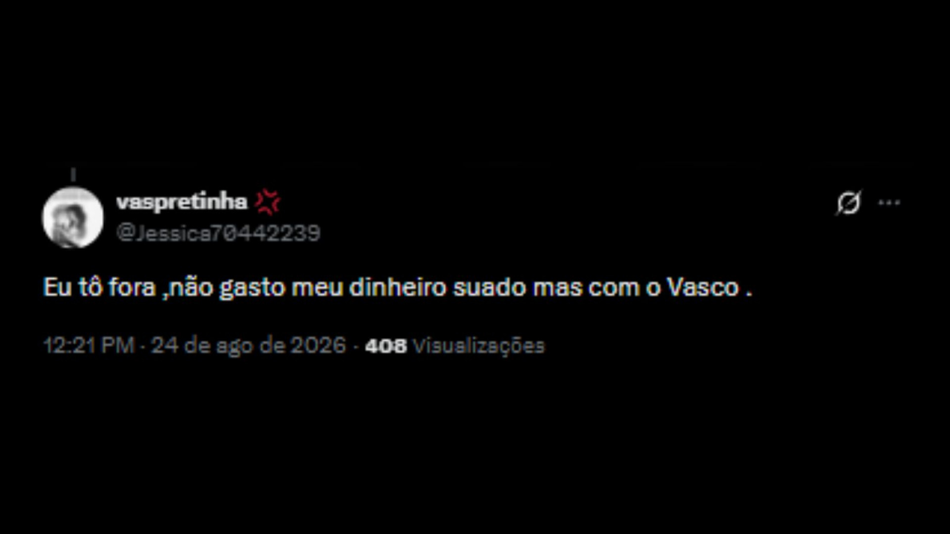 Torcedores repercutindo a recusa do Maracanã para o Vasco - Reprodução/X @Jessica70442239