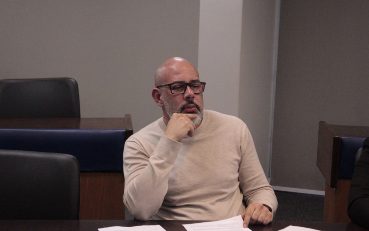 Pedro Simão, assessor do candidato ao senado, Waguinho, do Republicanos - Carlos Elias Junior/ Agência O Dia