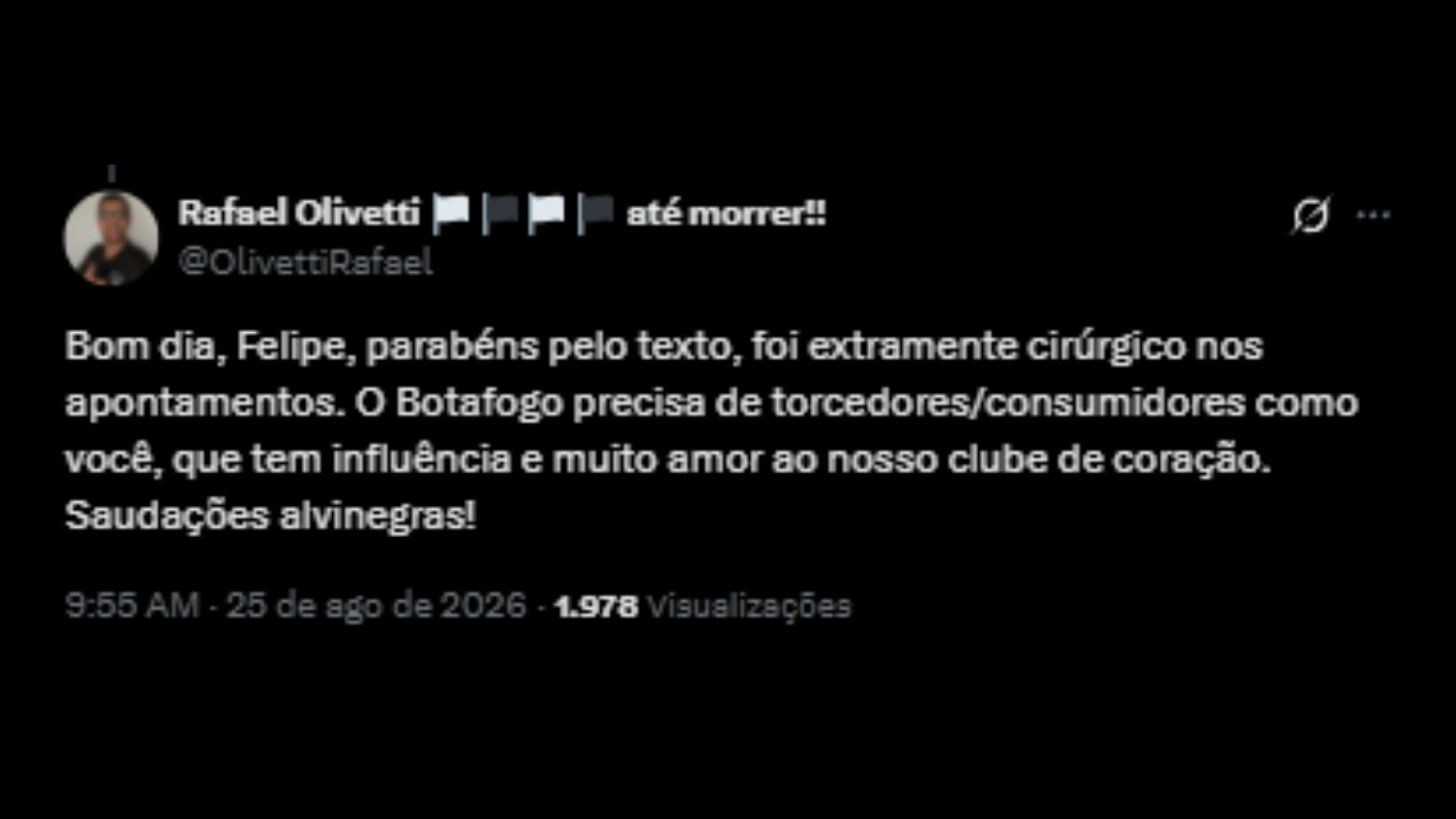 Repercussão à carta aberta do Felipe Neto - Reprodução/X @OlivettiRafael