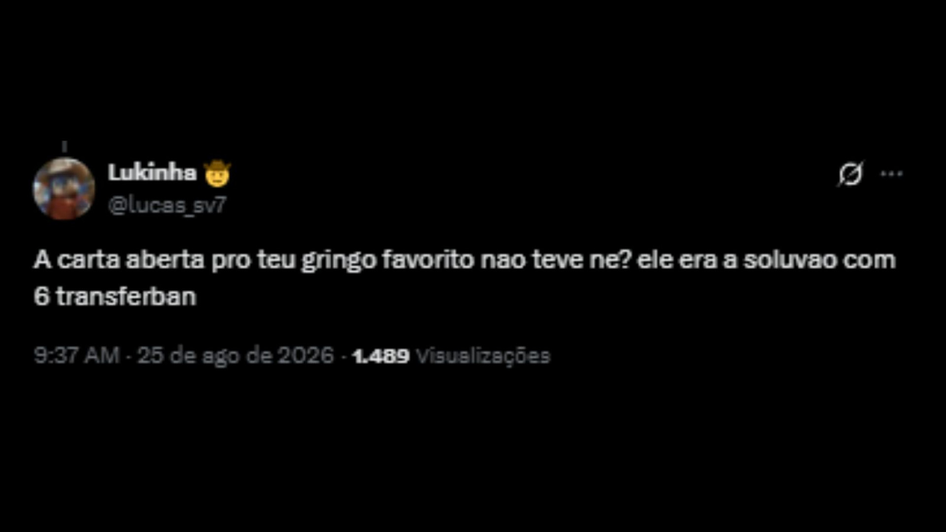 Repercussão à carta aberta do Felipe Neto - Reprodução/X @lucas_sv7