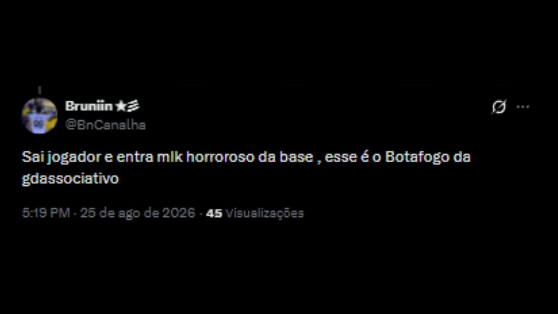 Repercussão sobre saída do Matheus Martins para a Rússia - Reprodução/X @BnCanalha