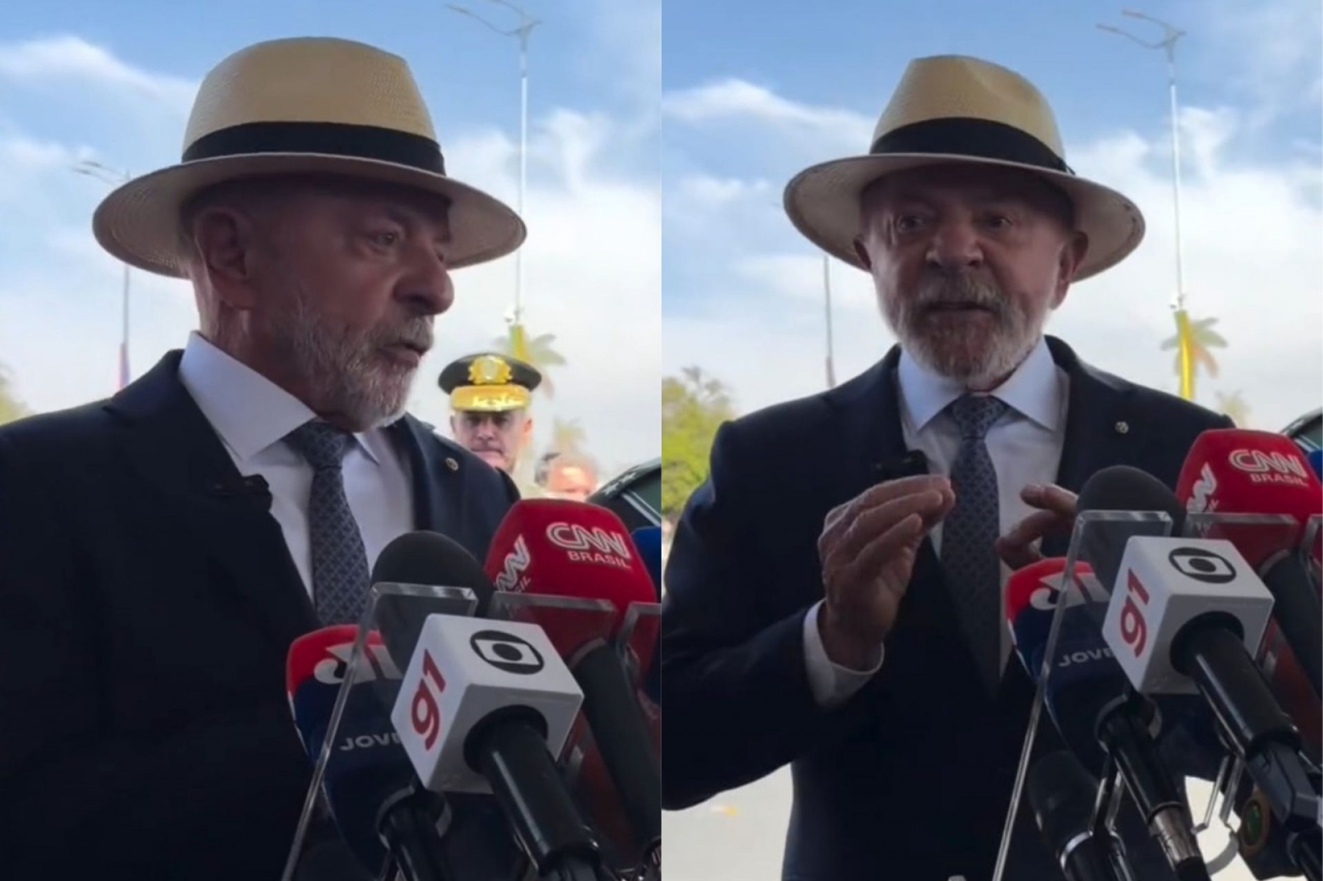Lula evita perguntas sobre Lulinha em entrevista no QG do Exército