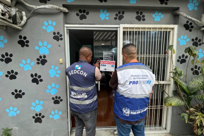 Duas clínicas veterinárias são interditadas durante fiscalização em Nova Iguaçu