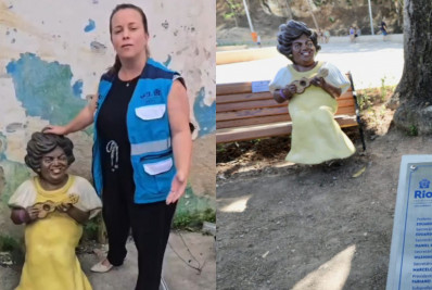 Estátua de Dona Ivone Lara é recuperada na Zona Norte