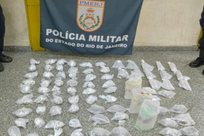 Polícia Militar apreende cerca de 5 kg de drogas em área de mata no bairro Areal