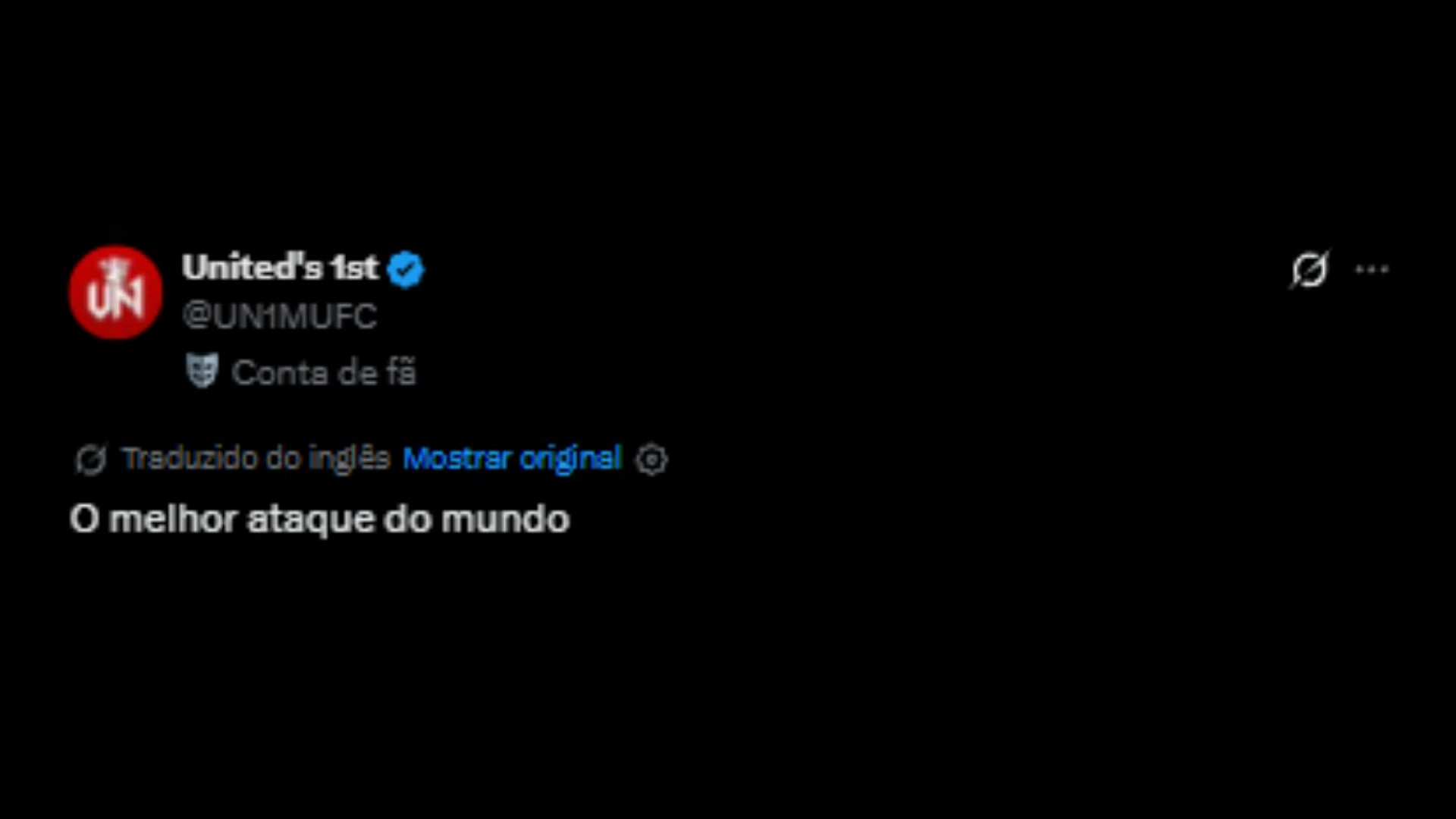 Torcedores exaltando trio de craques do Real Madrid: Mbappé, Vini Júnior e Bellingham - Reprodução/X @UN1MUFC