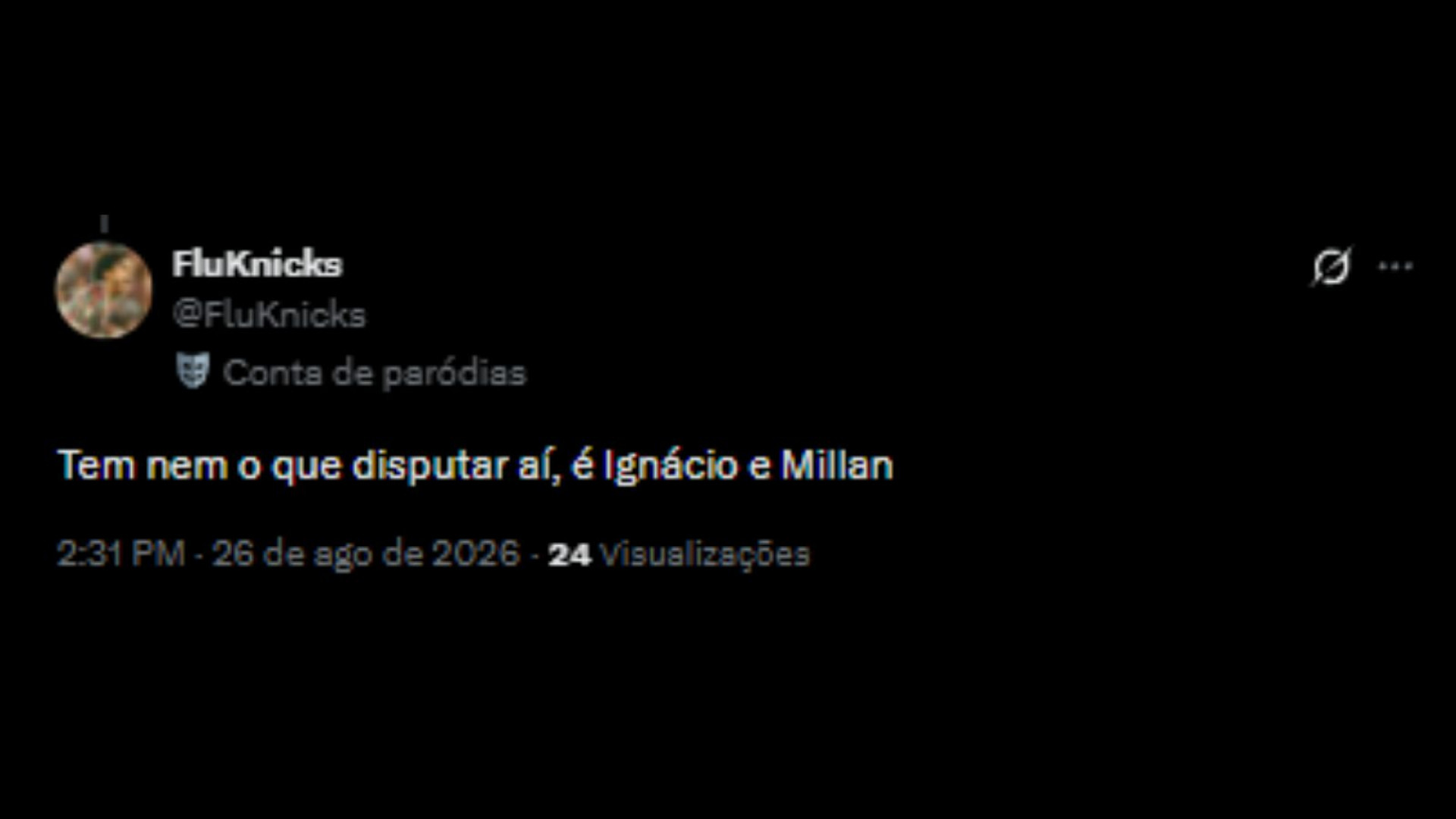 Torcedores do Fluminense sendo contrários à titularidade de Jemmes - Reprodução/X @FluKnicks