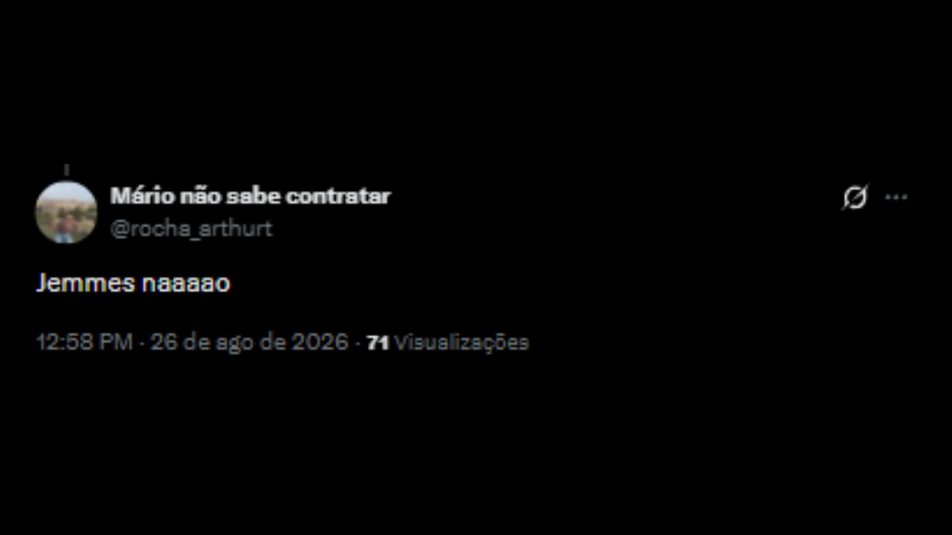 Torcedores do Fluminense sendo contrários à titularidade de Jemmes - Reprodução/X @rocha_arthurt