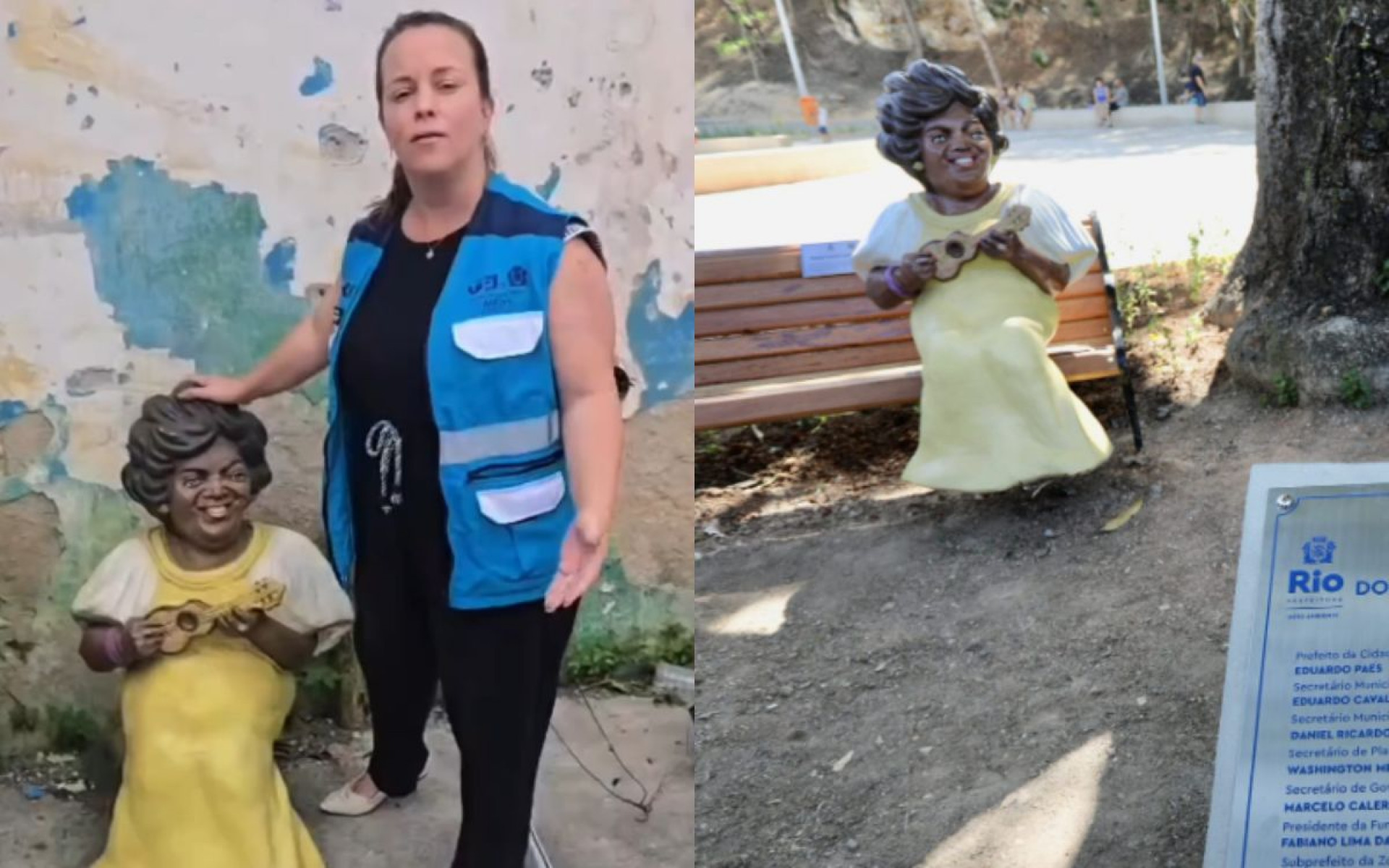 Est&aacute;tua ser&aacute; recolocada no Bosque Dona Ivone Lara, no Engenho de Dentro