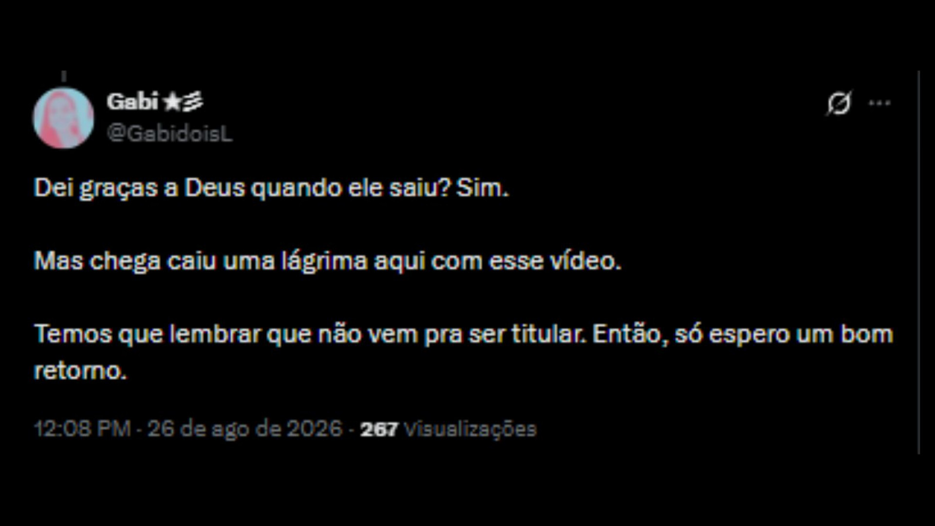 Torcedores debatendo a volta de Tiquinho Soares - Reprodução/X @Gabidoisl