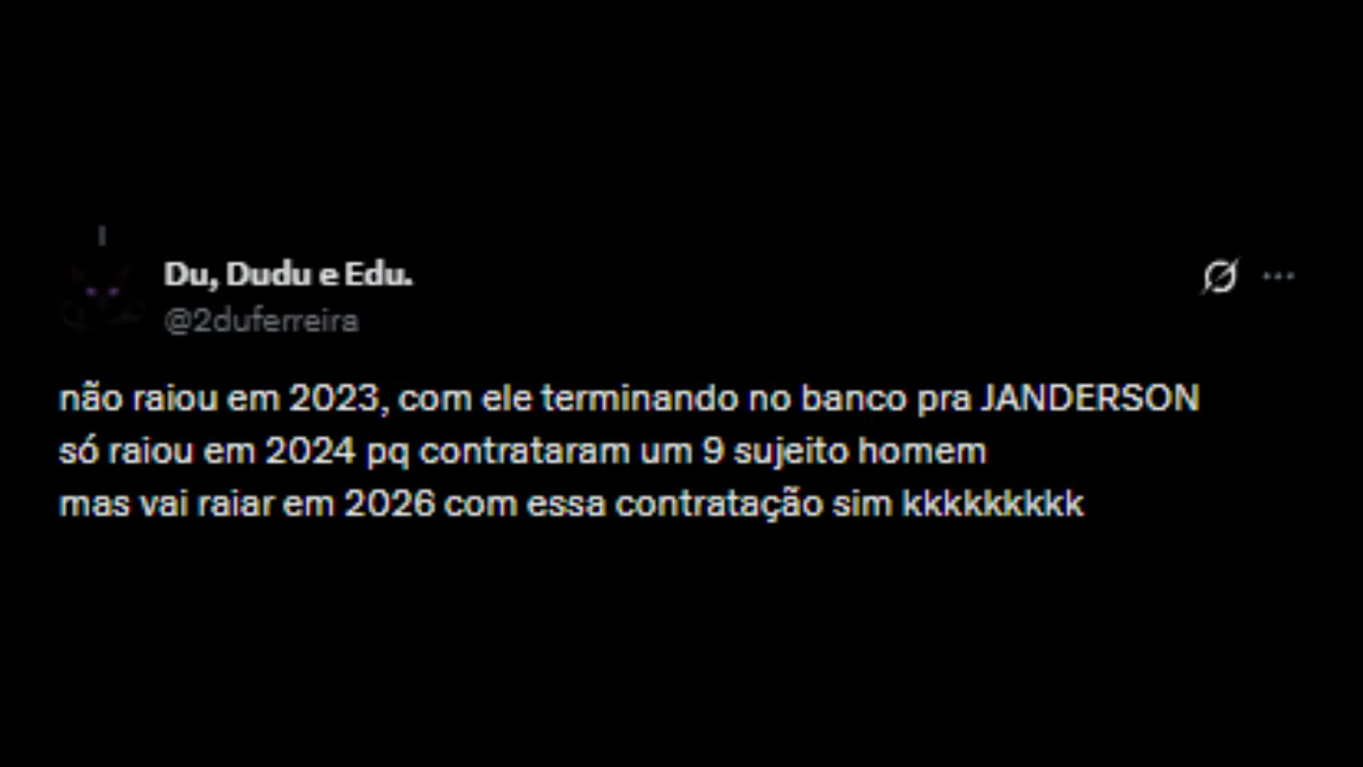 Torcedores debatendo a volta de Tiquinho Soares - Reprodução/X @2duferreira