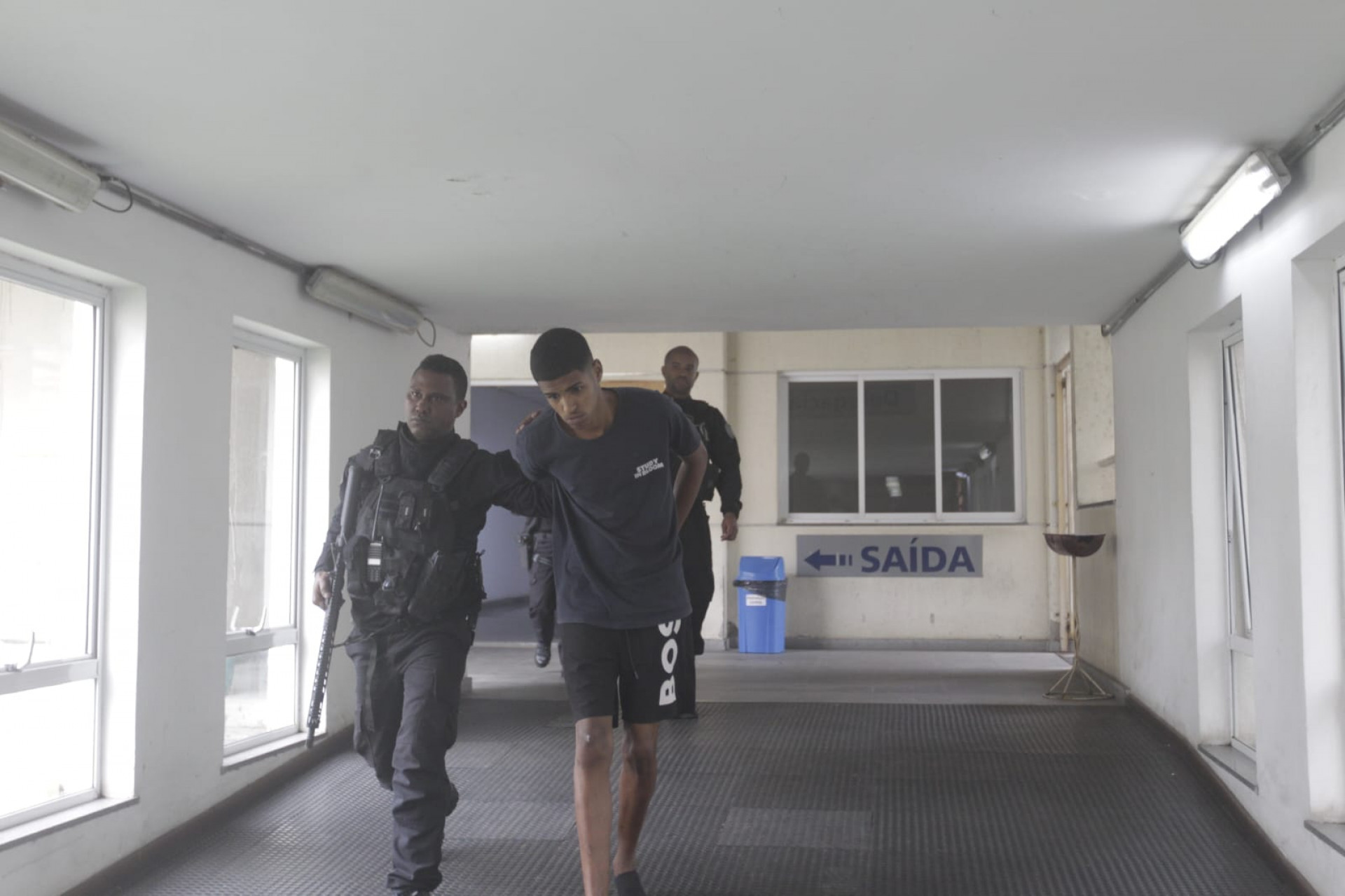Cristian Souza Machado, conhecido como 22, um dos presos na operação - Reginaldo Pimenta/Agência O DIA