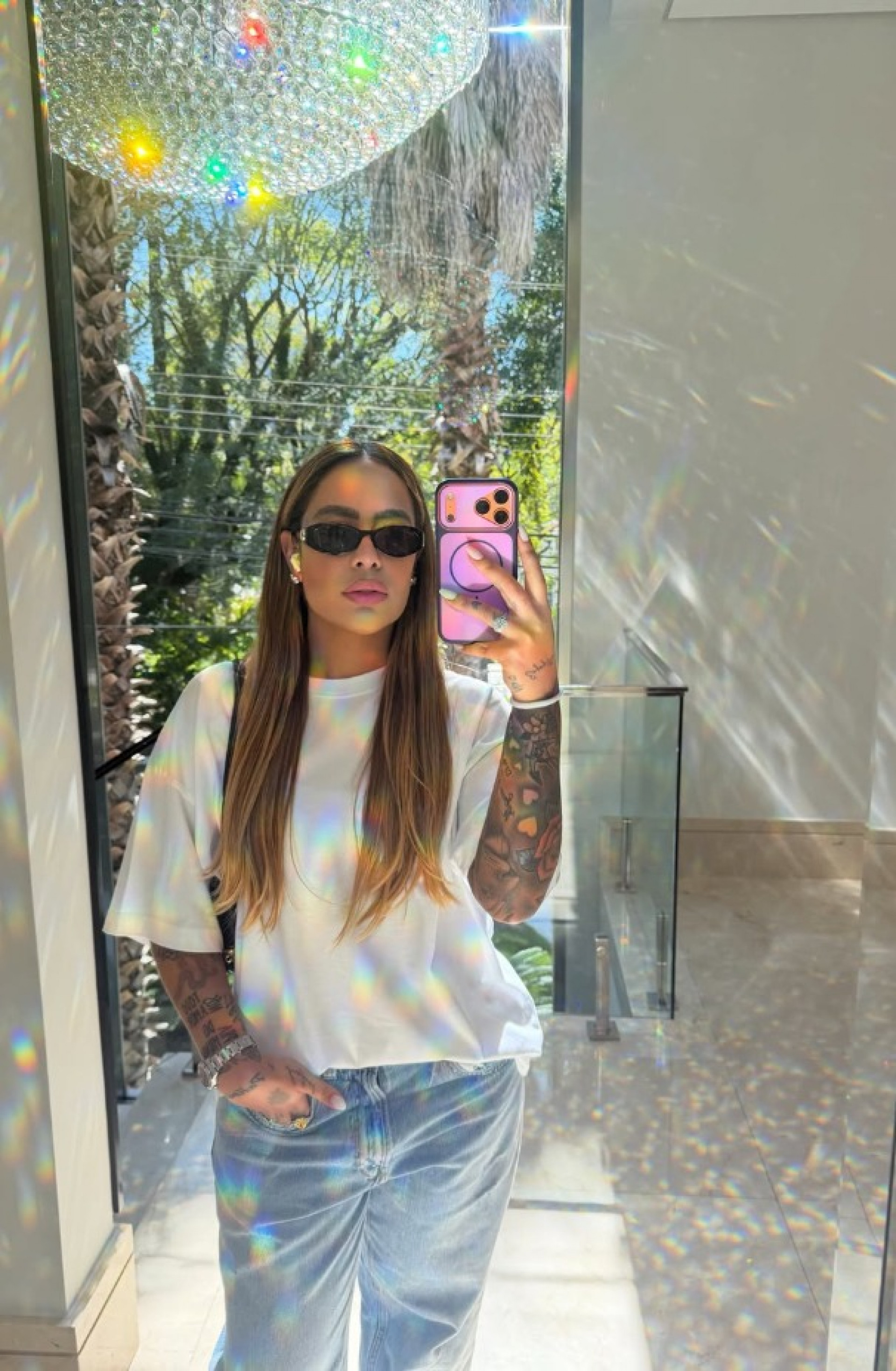 Rafaella Santos compartilhou foto jogando sinuca com Gabigol em meio a carrossel no Instagram - Reprodução / Instagram