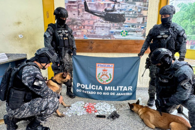 Companhia do Batalhão de Ações com Cães sediada em Volta Redonda faz primeira ocorrência na região