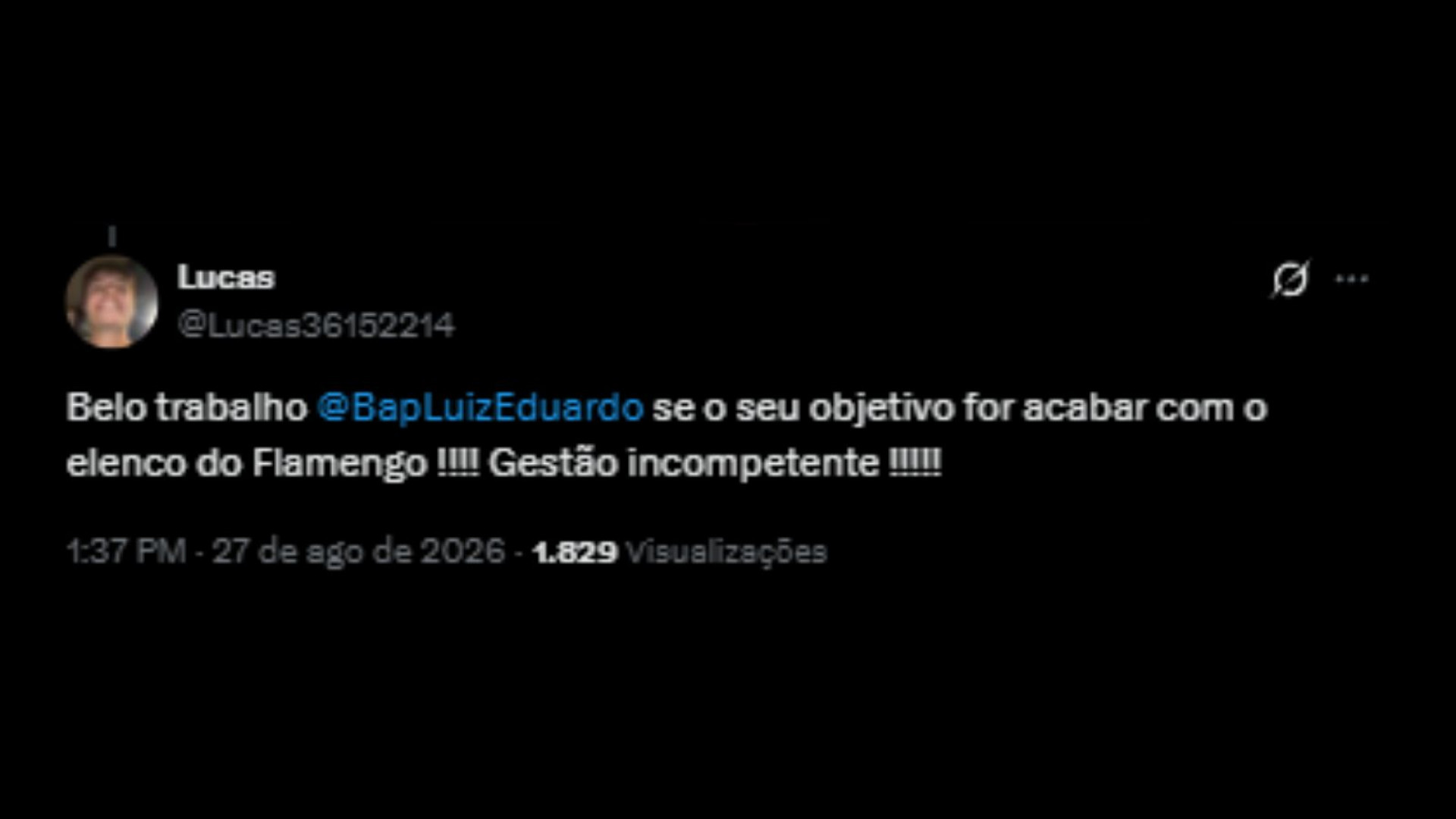 Torcedores do Flamengo debatem a possível saída de Gonzalo Plata - Reprodução/X @Lucas36152214