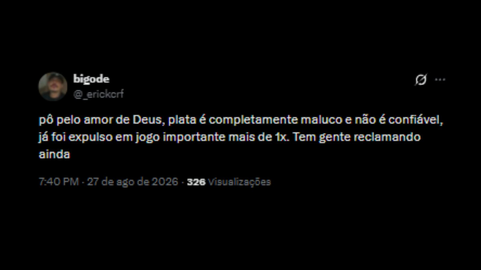 Torcedores do Flamengo debatem a possível saída de Gonzalo Plata - Reprodução/X @_erickcrf