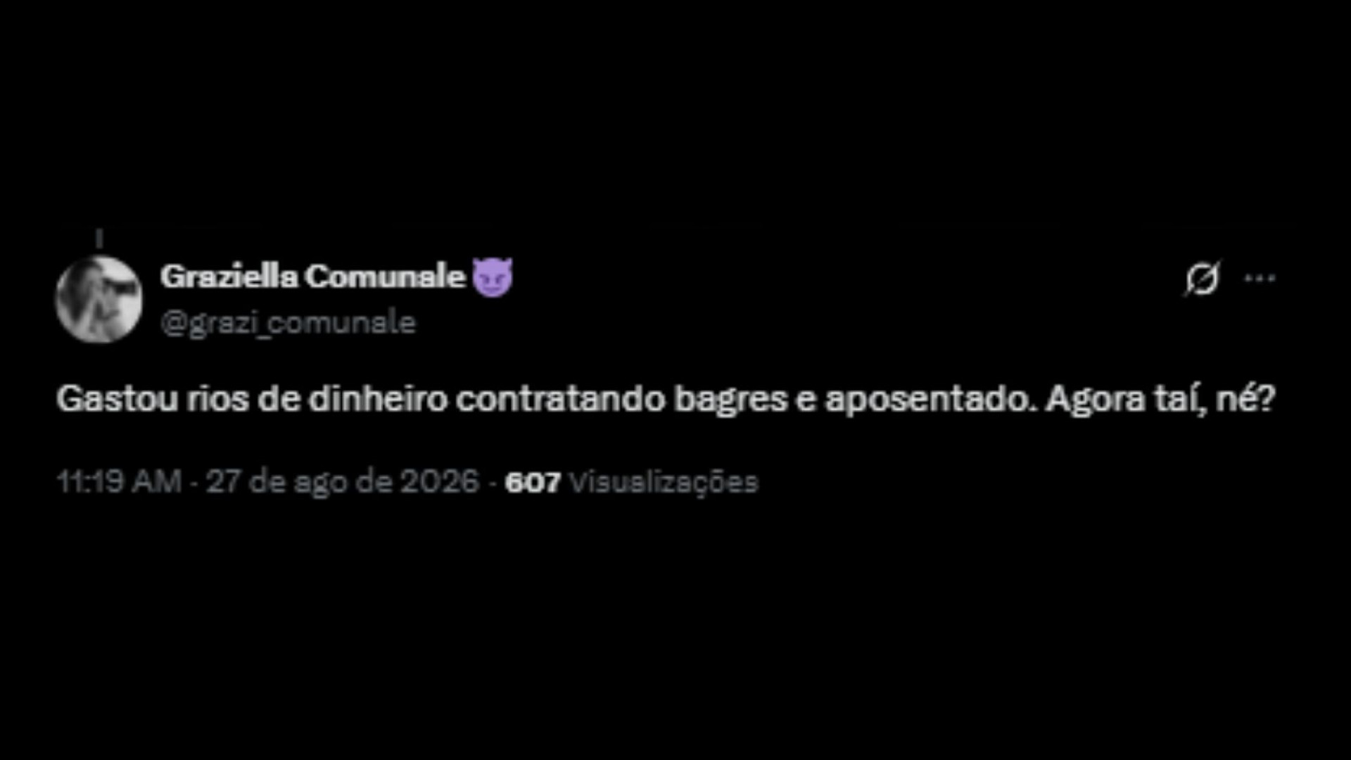 Torcedores do Fluminense repercutindo janela de transferência pouco movimentada do clube - Reprodução/X @grazi_comunale