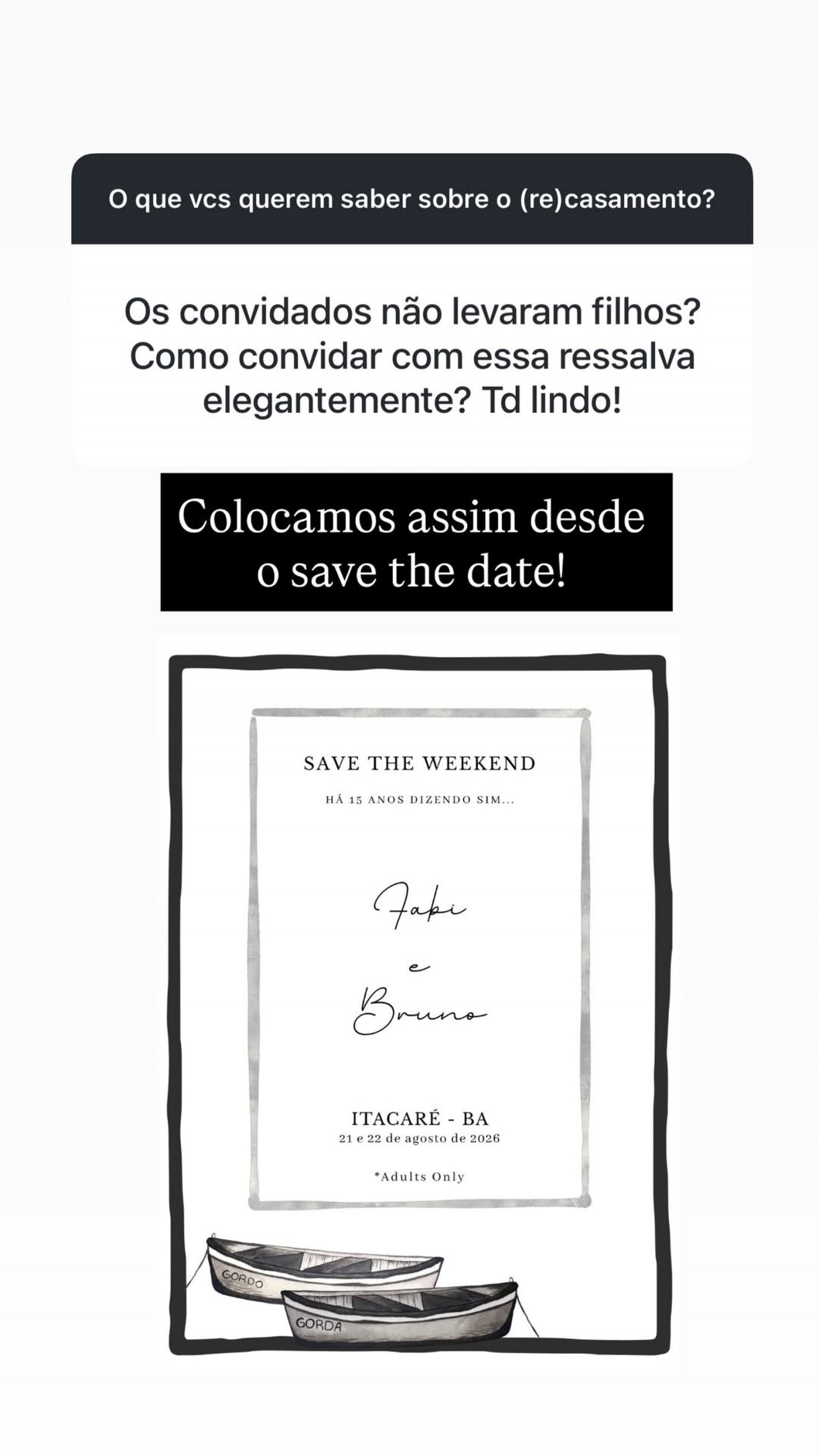 Fabiana Justus mostrou que restrição constava em pré-convite  - Reprodução/Instagram 