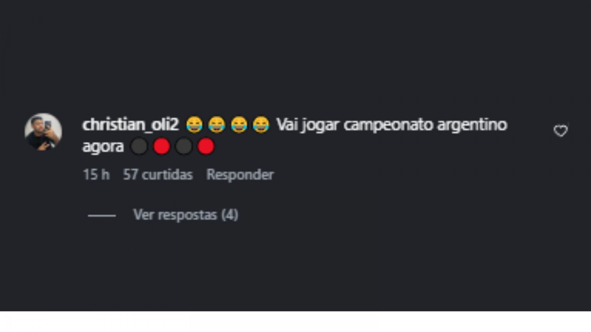 Torcedores zombando da Thiago Almada após eliminação de River Plate, na Sul-Americana - Reprodução/Instagram @christian_oli2