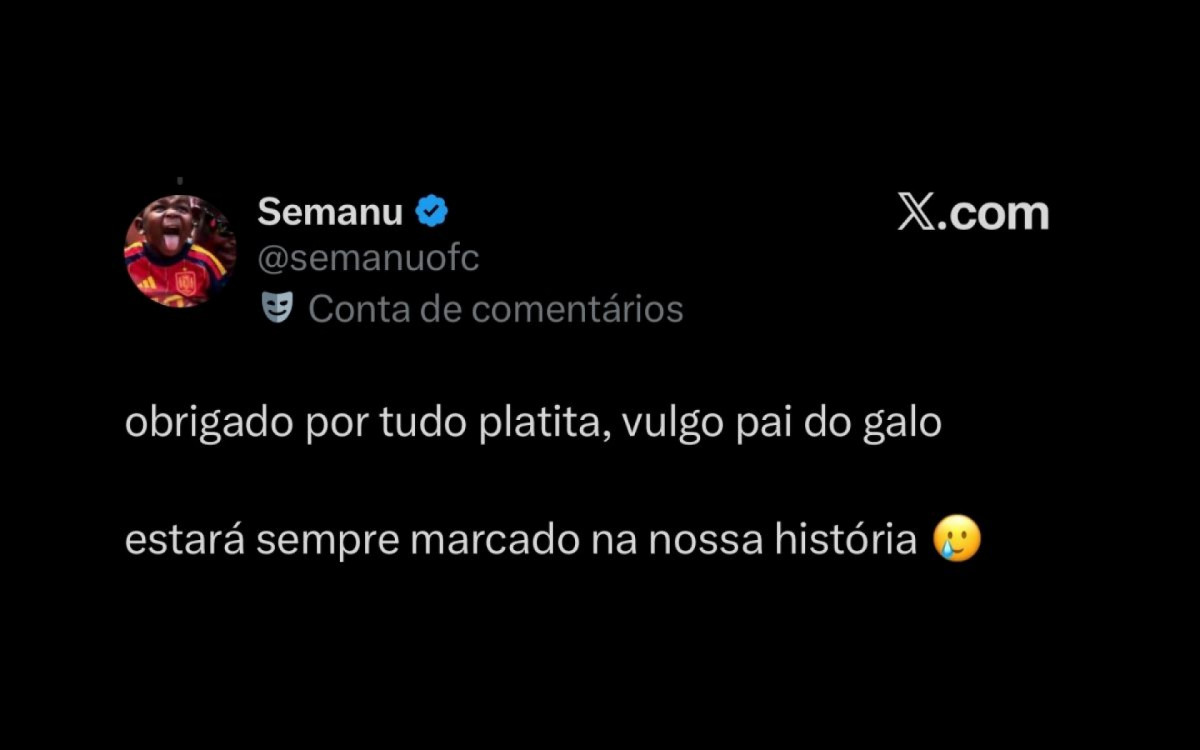 Torcedores do Flamengo repercutem a saída de Gonzalo Plata - Reprodução / X