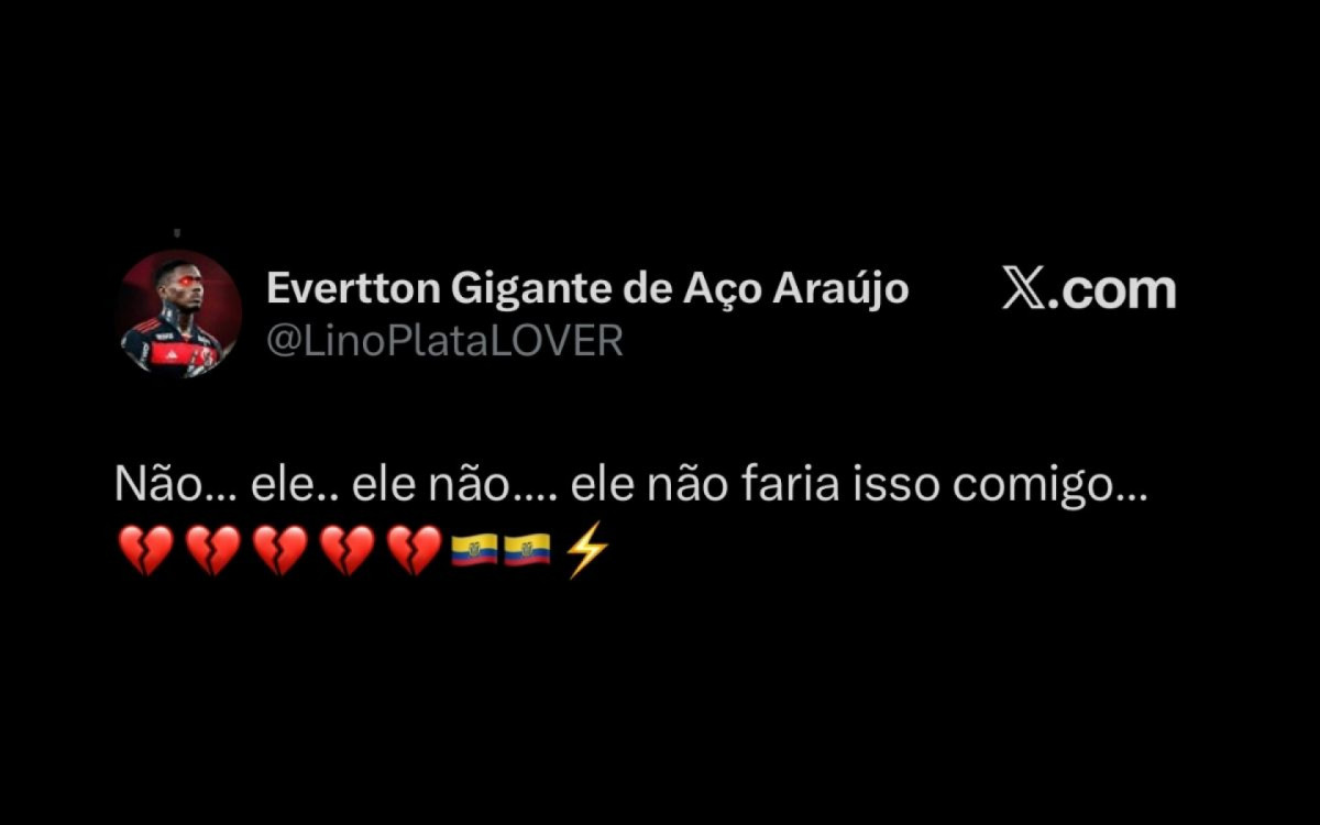 Torcedores do Flamengo repercutem a saída de Gonzalo Plata - Reprodução / X