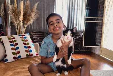 O poder da adoção: Lincoln e sua filha de quatro patas, Nina 
