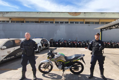 Guarda Municipal localiza motocicleta furtada e conduz suspeito à delegacia em Volta Redonda