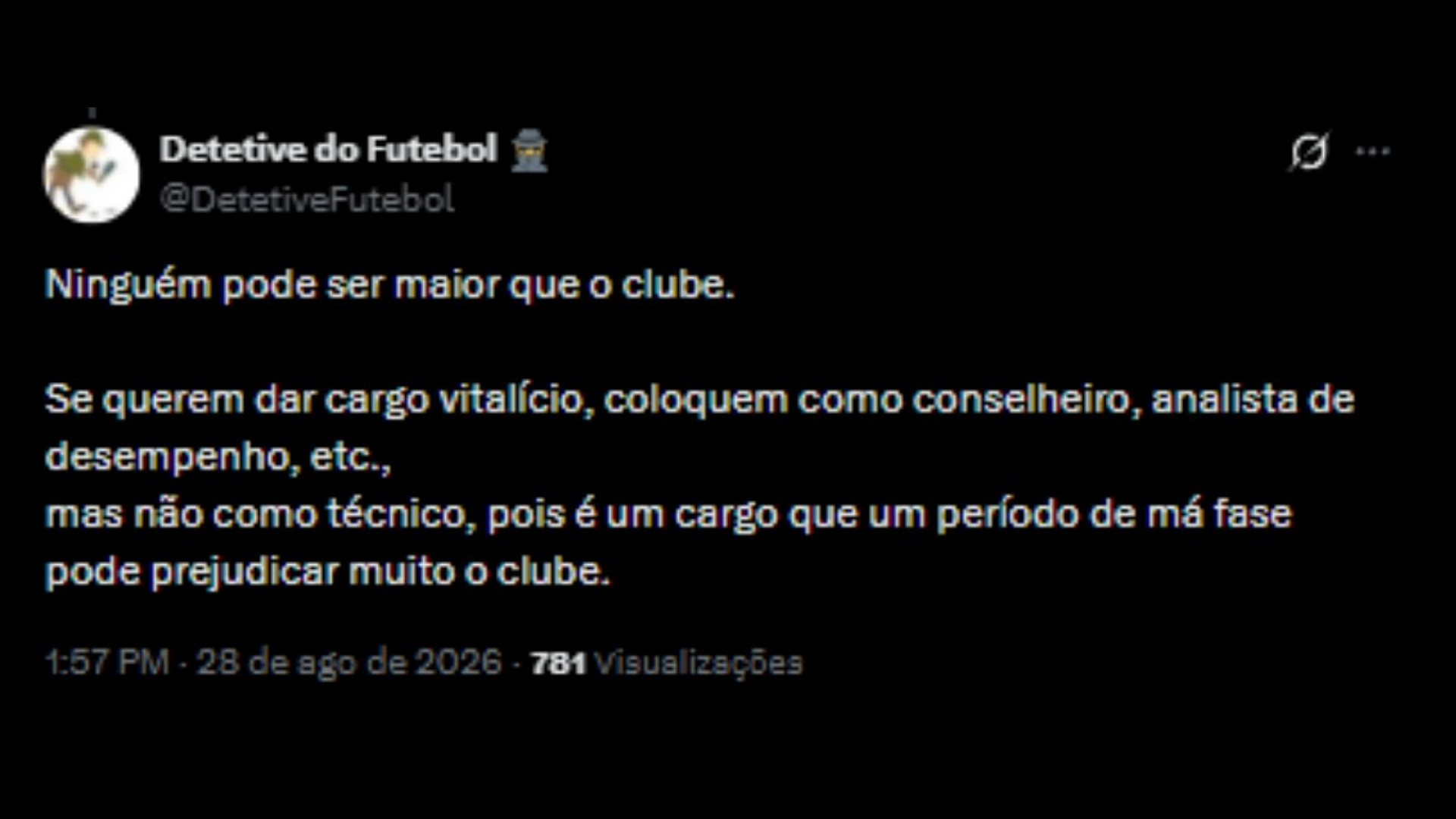 Torcedores repercutindo fala de cantor sobre Abel Ferreira - Reprodução/ X @DetetiveFutebol