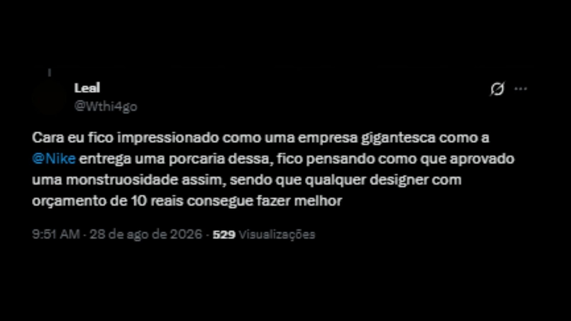 Torcedores repercutem o novo terceiro uniforme do Vasco - Reprodução/ X @Wthi4ago