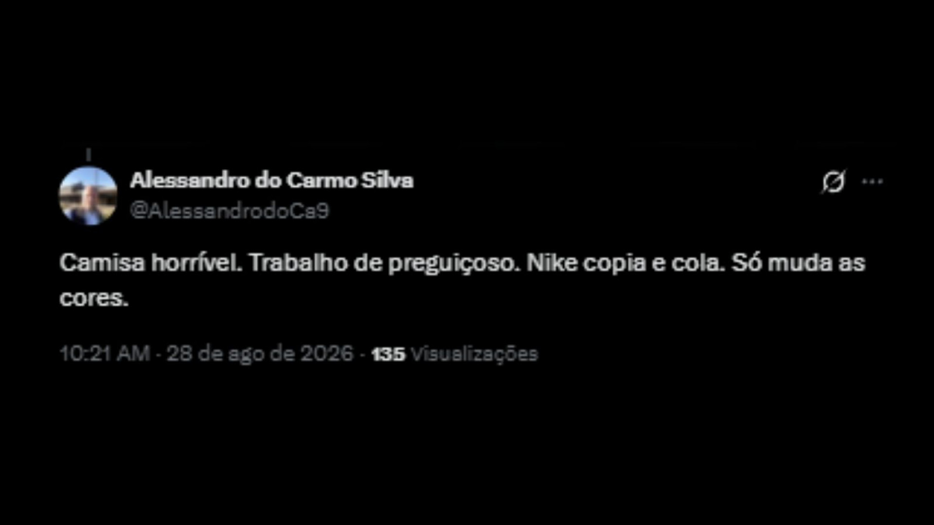 Torcedores repercutem o novo terceiro uniforme do Vasco - Reprodução/ X @AlessandrodoCa9