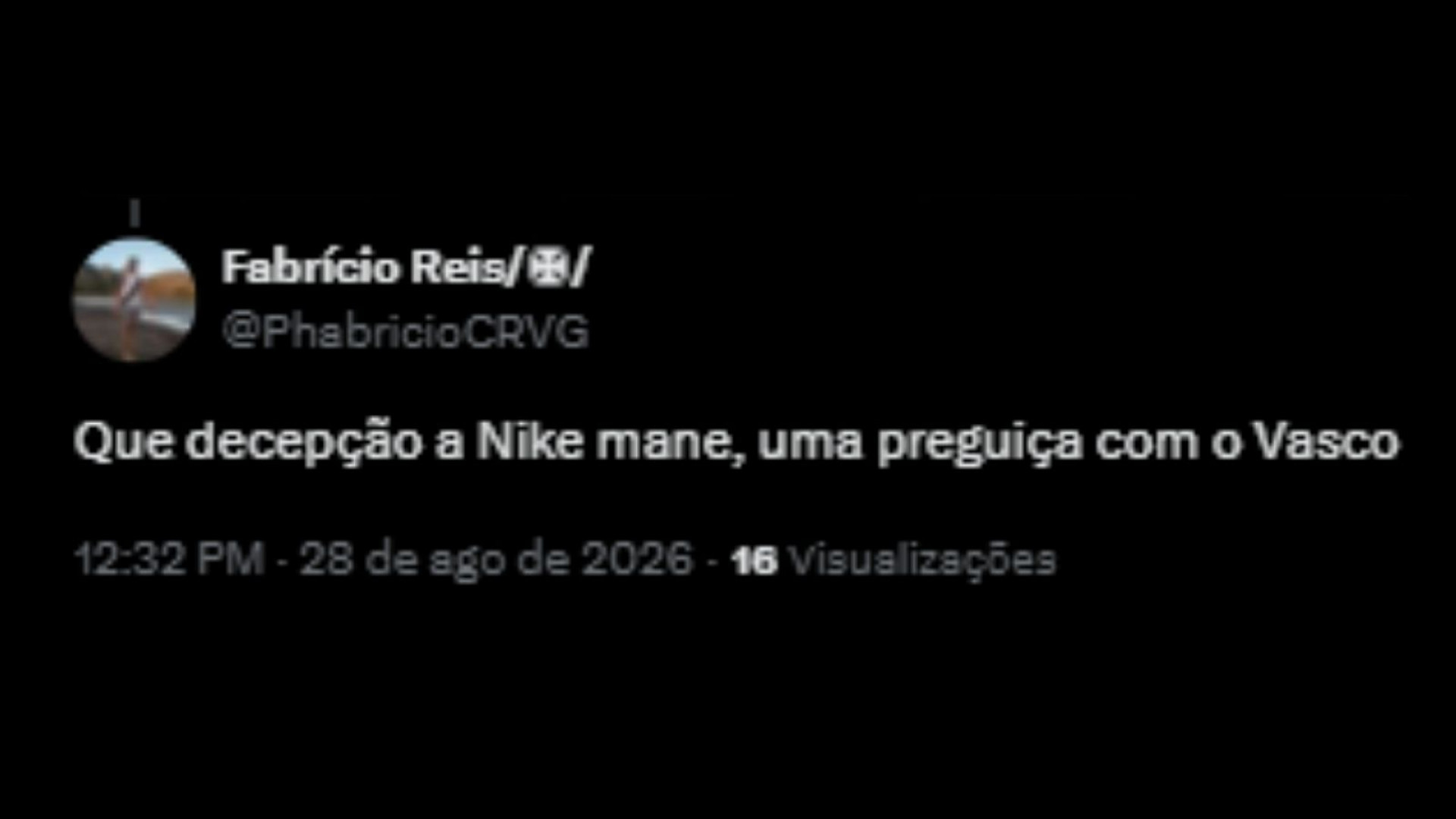Torcedores repercutem o novo terceiro uniforme do Vasco - Reprodução/ X @PhabricioCRVG