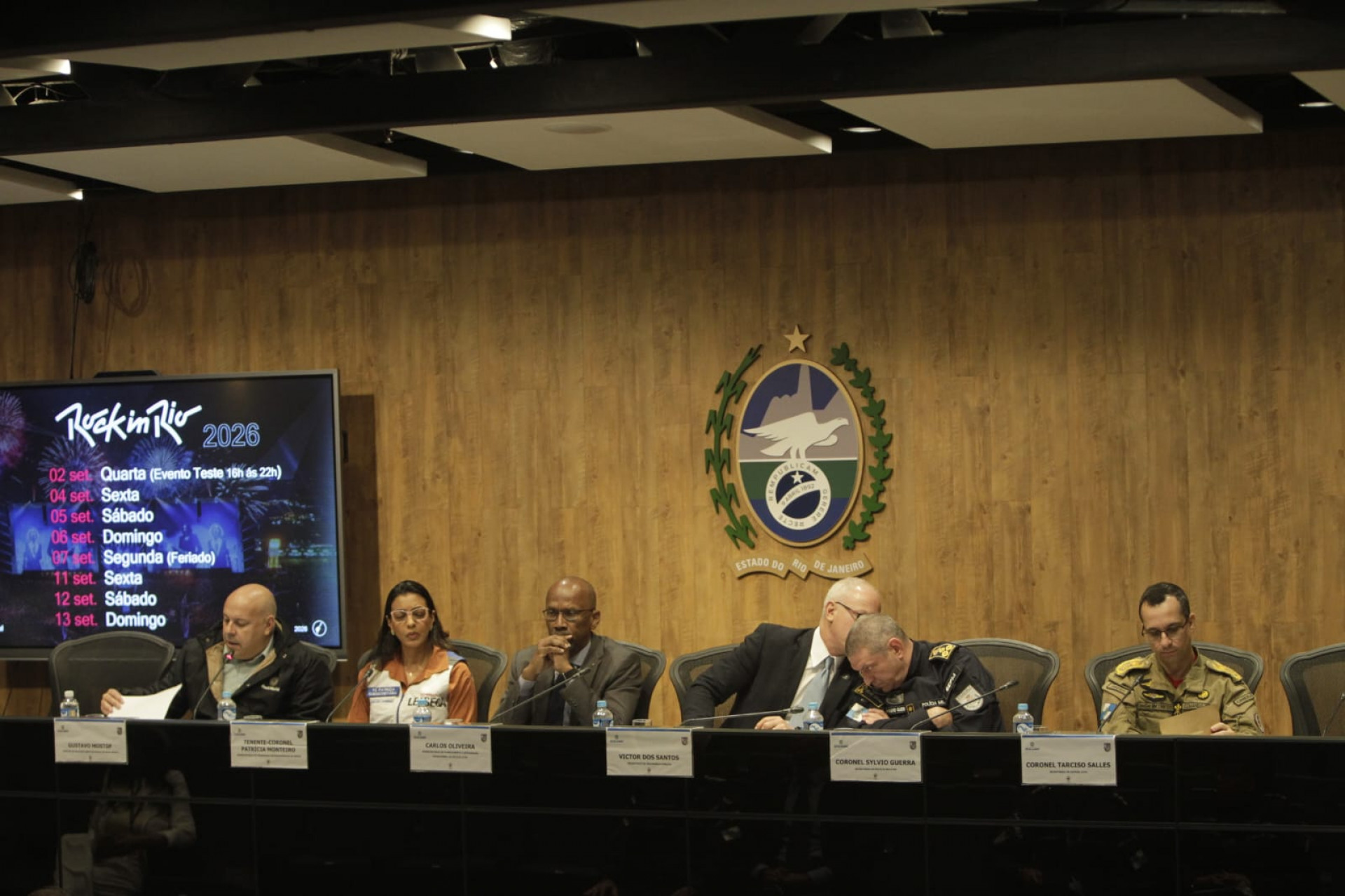Esquema de segurança para o Rock in Rio foi apresentado no Centro Integrado de Comando e Controle - Reginaldo Pimenta/Agência O DIA