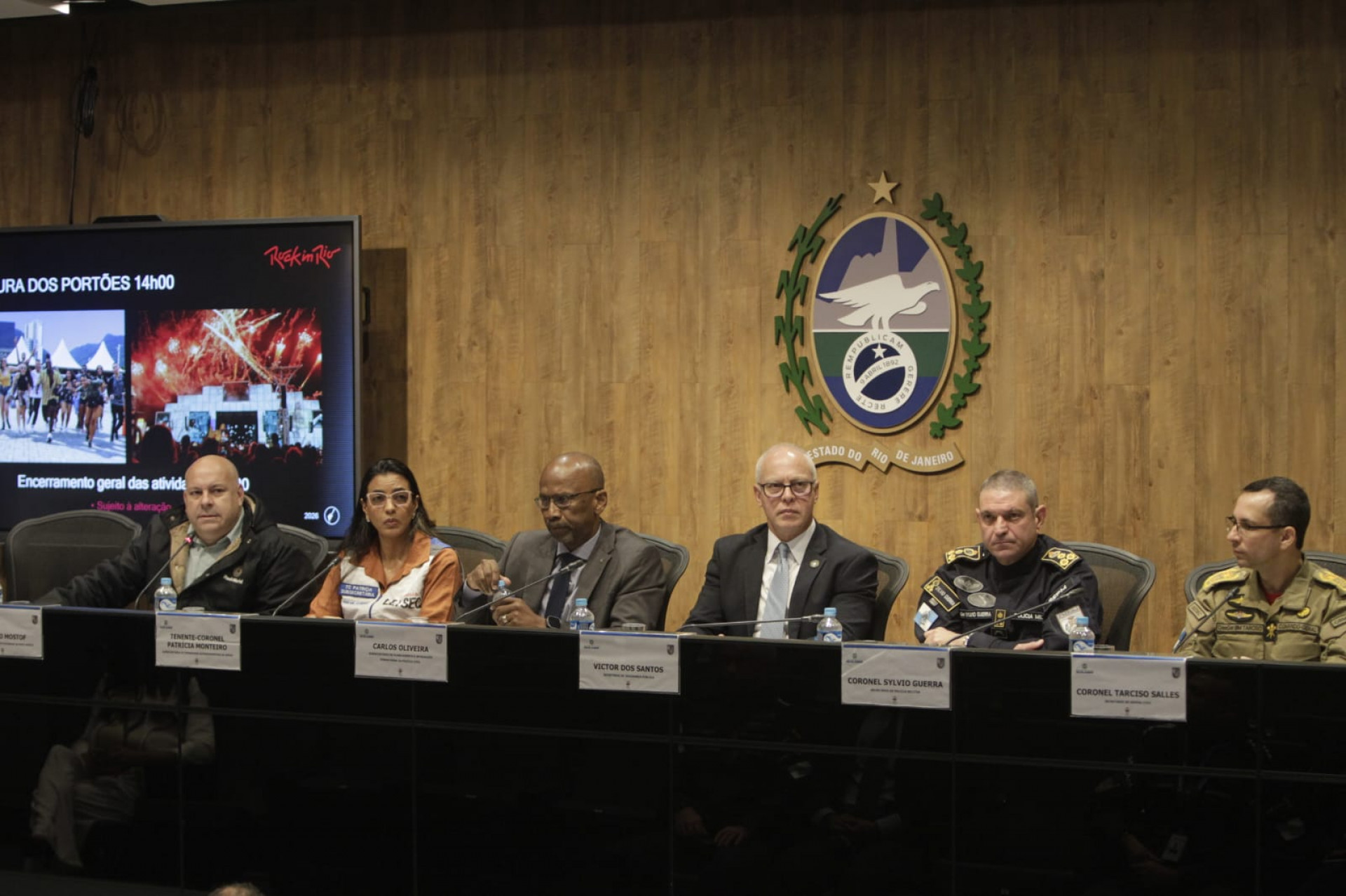 Esquema de segurança para o Rock in Rio foi apresentado no Centro Integrado de Comando e Controle - Reginaldo Pimenta/Agência O DIA