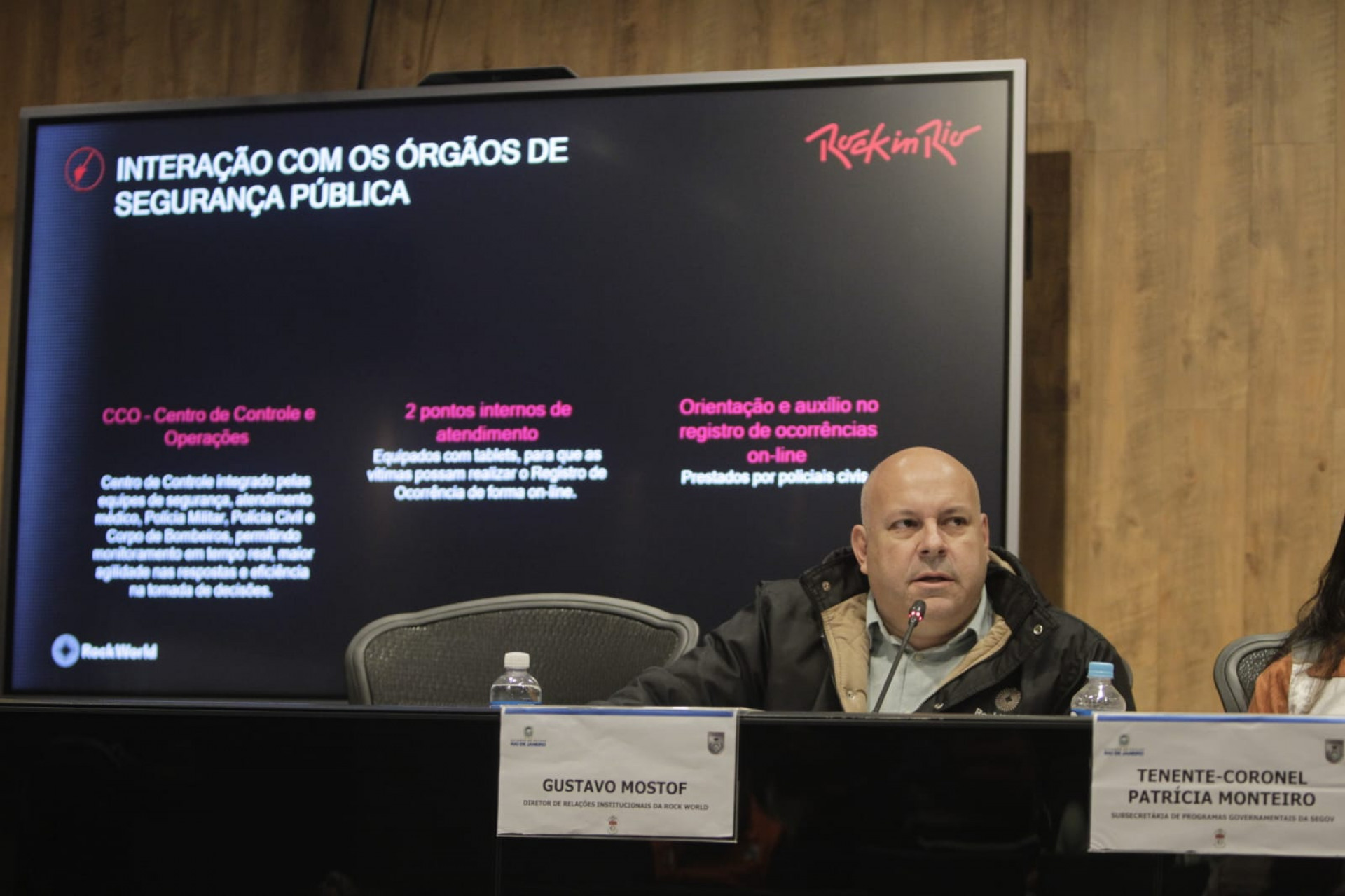Esquema de segurança para o Rock in Rio foi apresentado no Centro Integrado de Comando e Controle - Reginaldo Pimenta/Agência O DIA