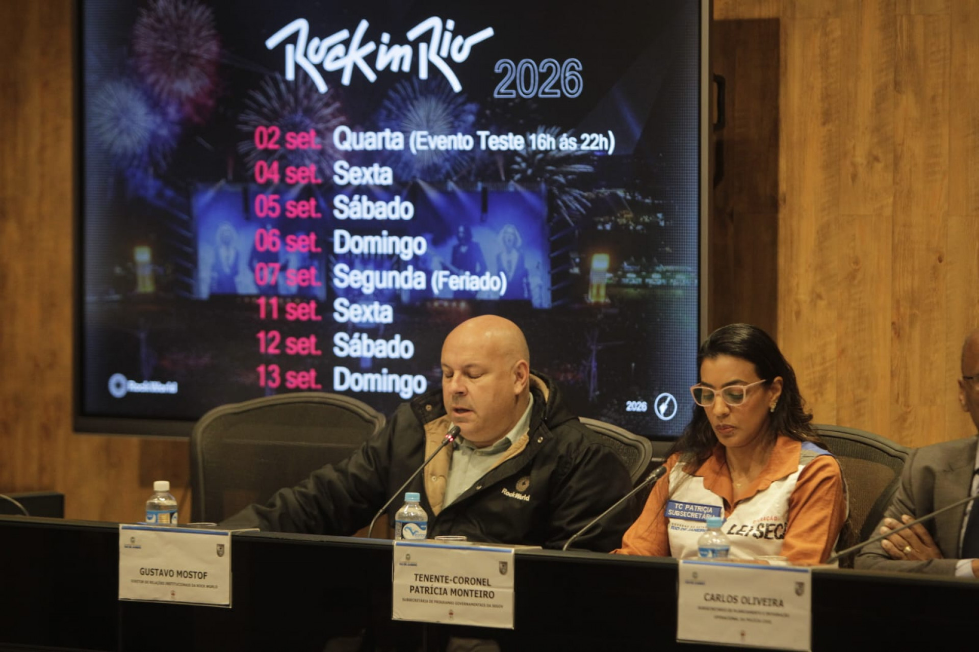 Esquema de segurança para o Rock in Rio foi apresentado no Centro Integrado de Comando e Controle - Reginaldo Pimenta/Agência O DIA