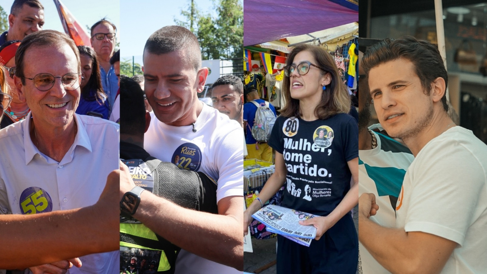 Candidatos ao Governo do Rio cumprem campanha eleitoral nesta sexta-feira (28)