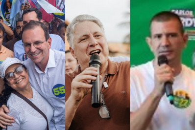 Passeata e motociatas: saiba como foi a agenda de candidatos ao governo do Rio
