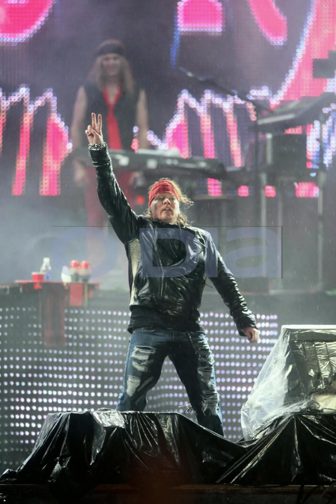 Axl Rose foi irreverente ao reclamar do atraso na edi&ccedil;&atilde;o de 2011  - Fernando Sousa / Arquivo O DIA