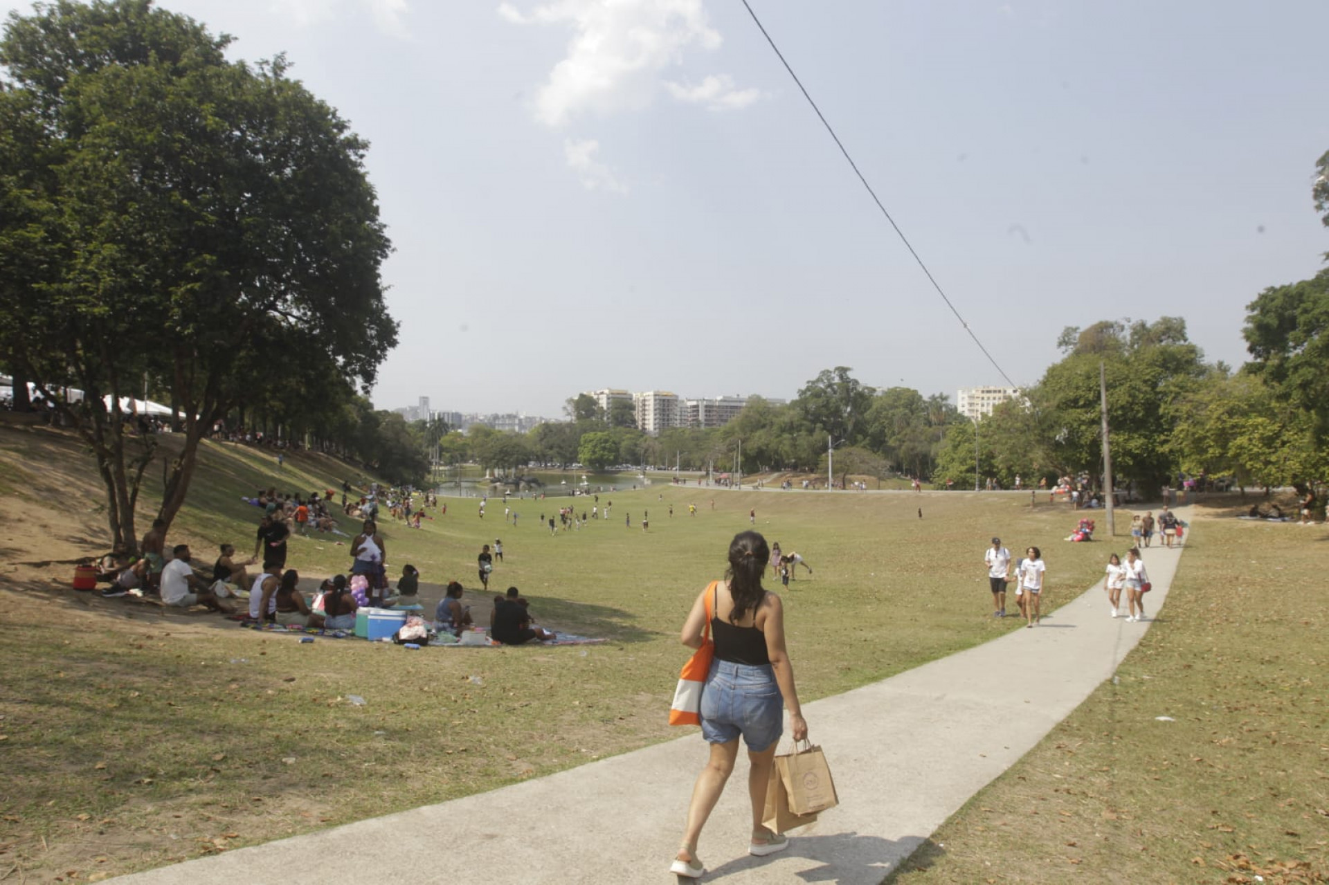 Cariocas e turistas aproveitaram o domingo (30) em atividades na Quinta da Boa Vista - Reginaldo Pimenta / Agência O Dia