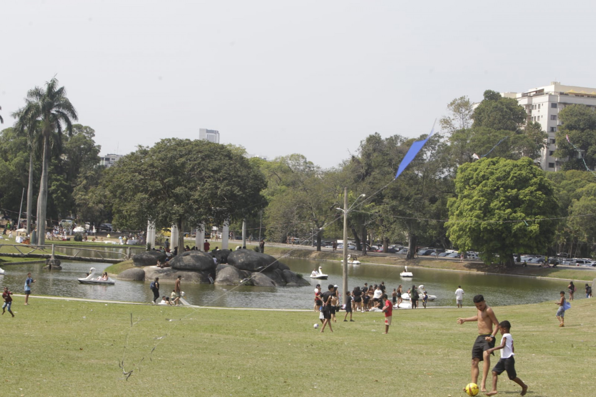 Cariocas e turistas aproveitaram o domingo (30) em atividades na Quinta da Boa Vista - Reginaldo Pimenta / Agência O Dia